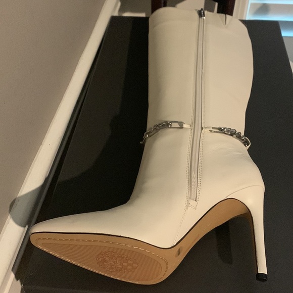 Vince Camuto Women's Felinda Knee High Boot, Warm White, - Picture 10 of 12